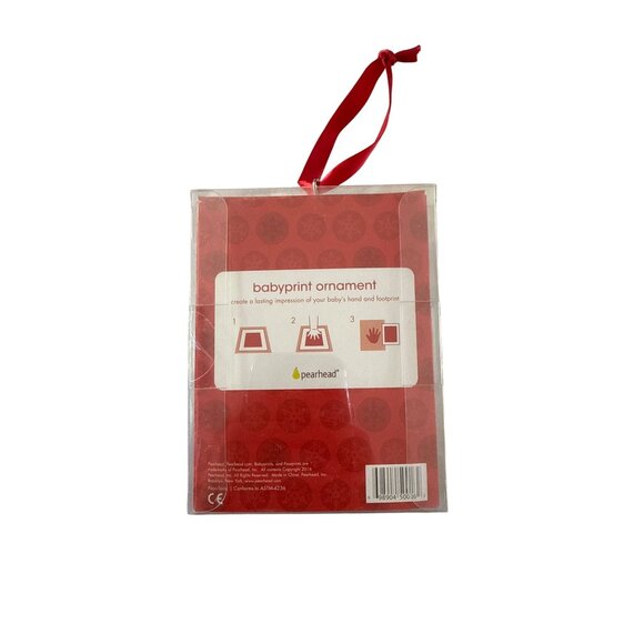 PearHead Baby Print Baby First Christmas Ornaments Keepsake - Picture 2 of 5